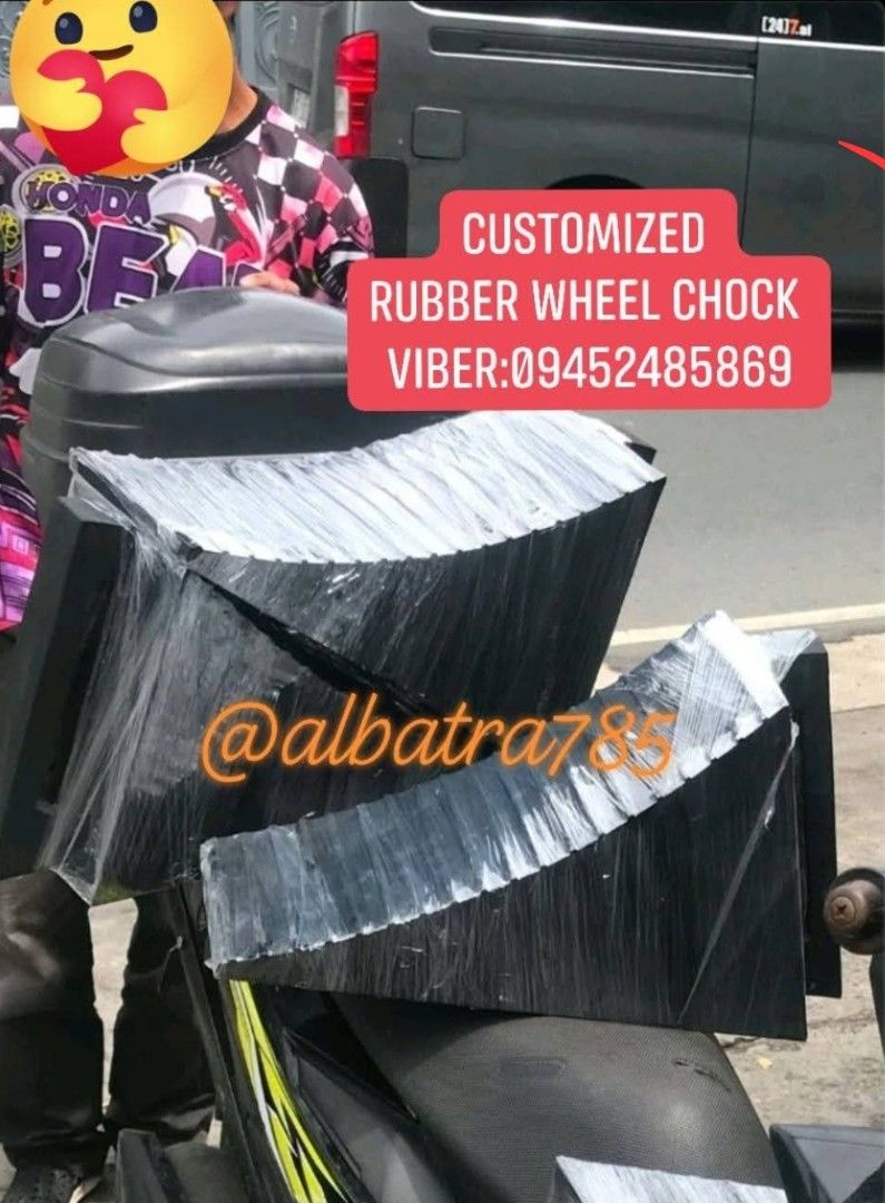 CUSTOMIZED RUBBER WHEEL CHOCK (Category: Industrial Equipment) located in Manila. Submitted by albatra (Listing ID 1465807402, Image 2). Description: Need a custom-size rubber wheel chock for your vehicle, truck, trailer, or industrial equipment? We can manufacture based on your required specifications. PRODUCT FEATURES: ✔ Heavy-duty rubber material ✔ Durable and suitable for industrial use ✔ Anti-slip / high-grip design ✔ Custom size and specifi