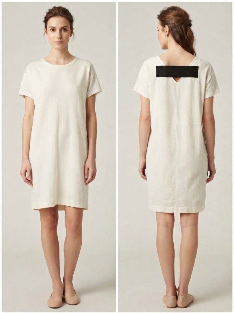 Cute White Dress (Category: Dresses) located in Santa Cruz. Submitted by deenem (Listing ID 1465815544, Image 1). Description: Small on Tag Bust:18(36) inch Lenght: 33 inch.