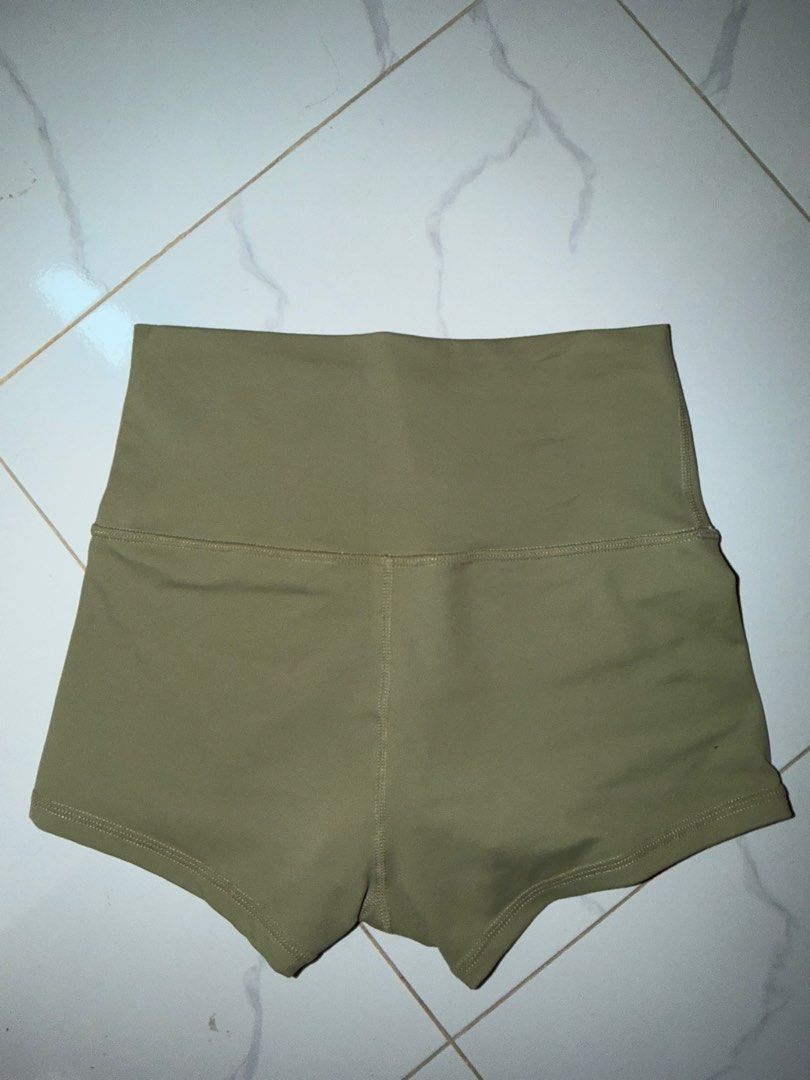 Cycling Active Shorts Olive Green Size XS (Category: Shorts) located in Cabuyao City. Submitted by _pinkvv2000 (Listing ID 1465876834, Image 2). Description: - Brand: LKEXGO - Color: Olive green - Size: XS - Design: High-waist with a wide supportive waistband - Fabric: Super stretchy and comfortable - Ideal for: Gym workouts, running, or casual lounge wear.