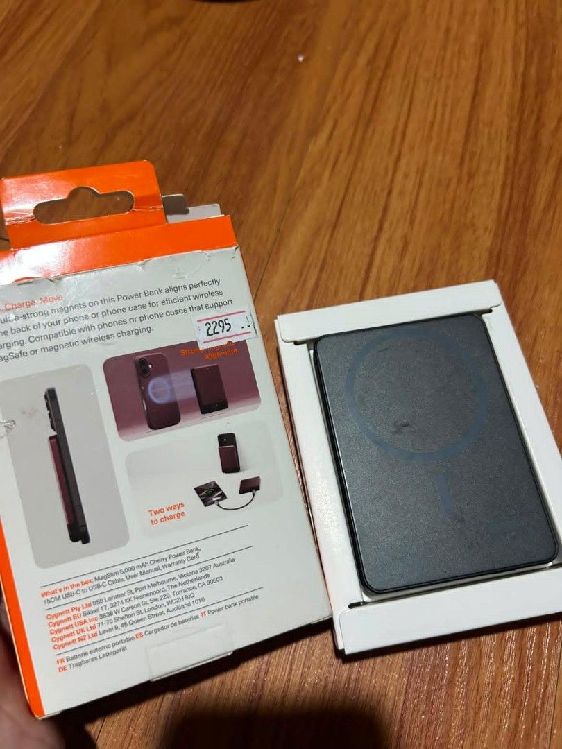 Cygnett power bank (Category: Batteries & Power Banks) located in Manila. Submitted by anna010106 (Listing ID 1465816105, Image 2). Description: use once cygnett power bank 5k mah no issue complete.