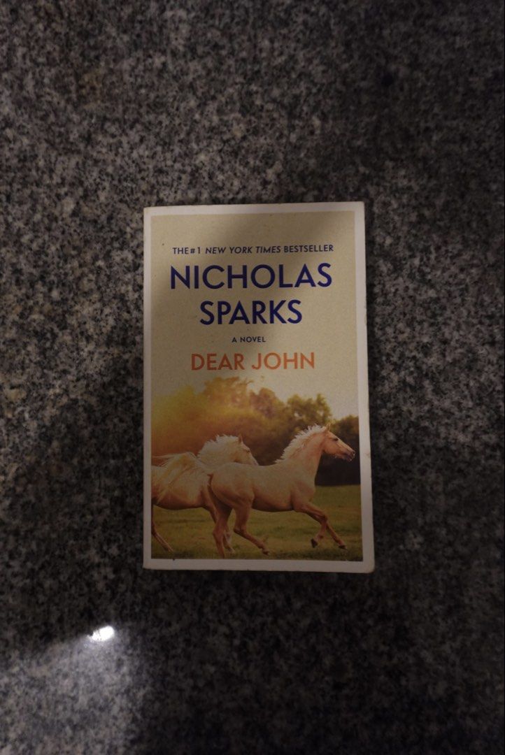 Dear John by Nicholas Sparks Paperback Novel (Category: Storybooks) located in Makati City. Submitted by closetwithandrea (Listing ID 1465866358, Image 1). Description: - Title: Dear John by Nicholas Sparks - Format: Paperback (Grand Central Publishing edition with iconic horse cover) - 📚 BOOKS FOR SALE Selling some books from my personal collection. All books are pre-loved and in good condition. 💰 PRICES ARE FIXED * Priced at 60% of their orig