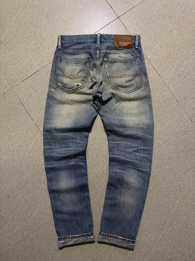 Denim & Supplt Ralph Lauren (Category: Jeans) located in Talisay. Submitted by re_sell01 (Listing ID 1465899080, Image 2). Description: Denim & Supply Ralph Lauren Tapered Straight Size W28 L30 Waistline 31” Length 40.5” Hem 6.5” Non Stretch Chain Stitch Good Condition.