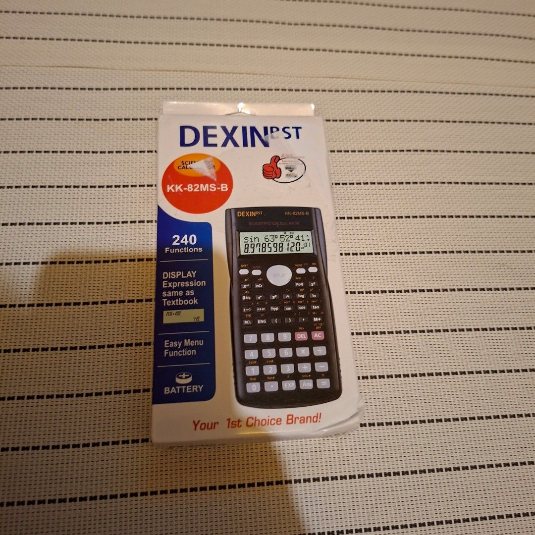 Dexin scientific calculator black casio sharp canon hp deli (Category: Craft Supplies & Tools) located in Pasig City. Submitted by thethinkers (Listing ID 1465760285, Image 2). Description: .