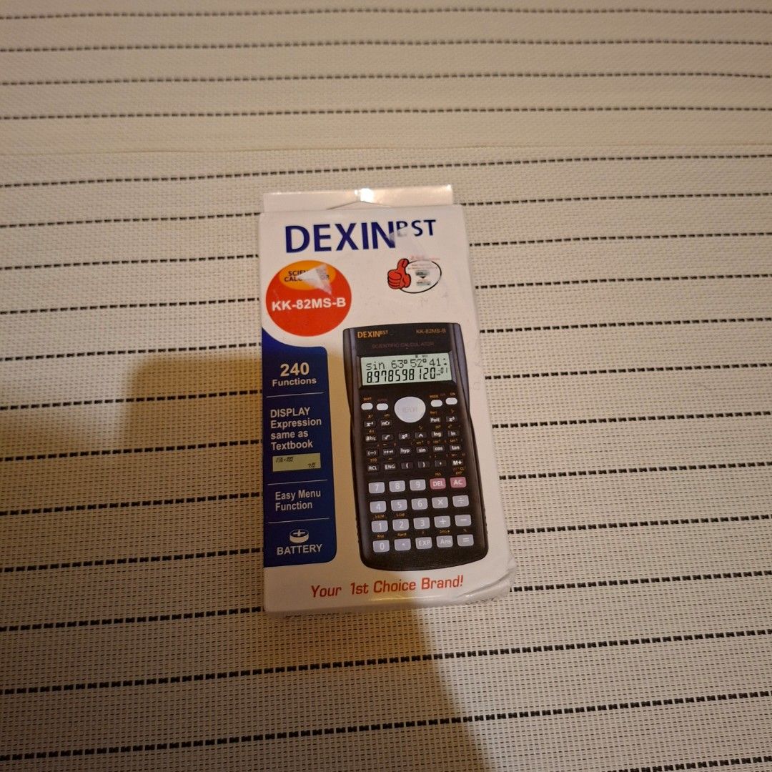 Dexin scientific calculator black casio sharp canon hp deli (Category: Craft Supplies & Tools) located in Pasig City. Submitted by thethinkers (Listing ID 1465760285, Image 3). Description: .