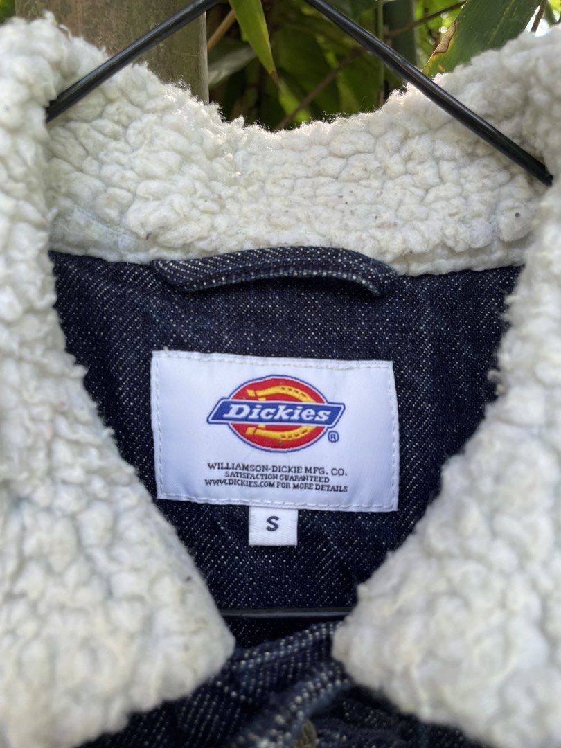 DICKIES SHERPA DENIM JACKET (Category: Coats, Jackets and Outerwear) located in Tacloban City. Submitted by solothriftfinds (Listing ID 1465861895, Image 3). Description: DICKIES SHERPA DENIM JACKET EXCELLENT CONDI SIZE S BEST FIT MEDIUM.
