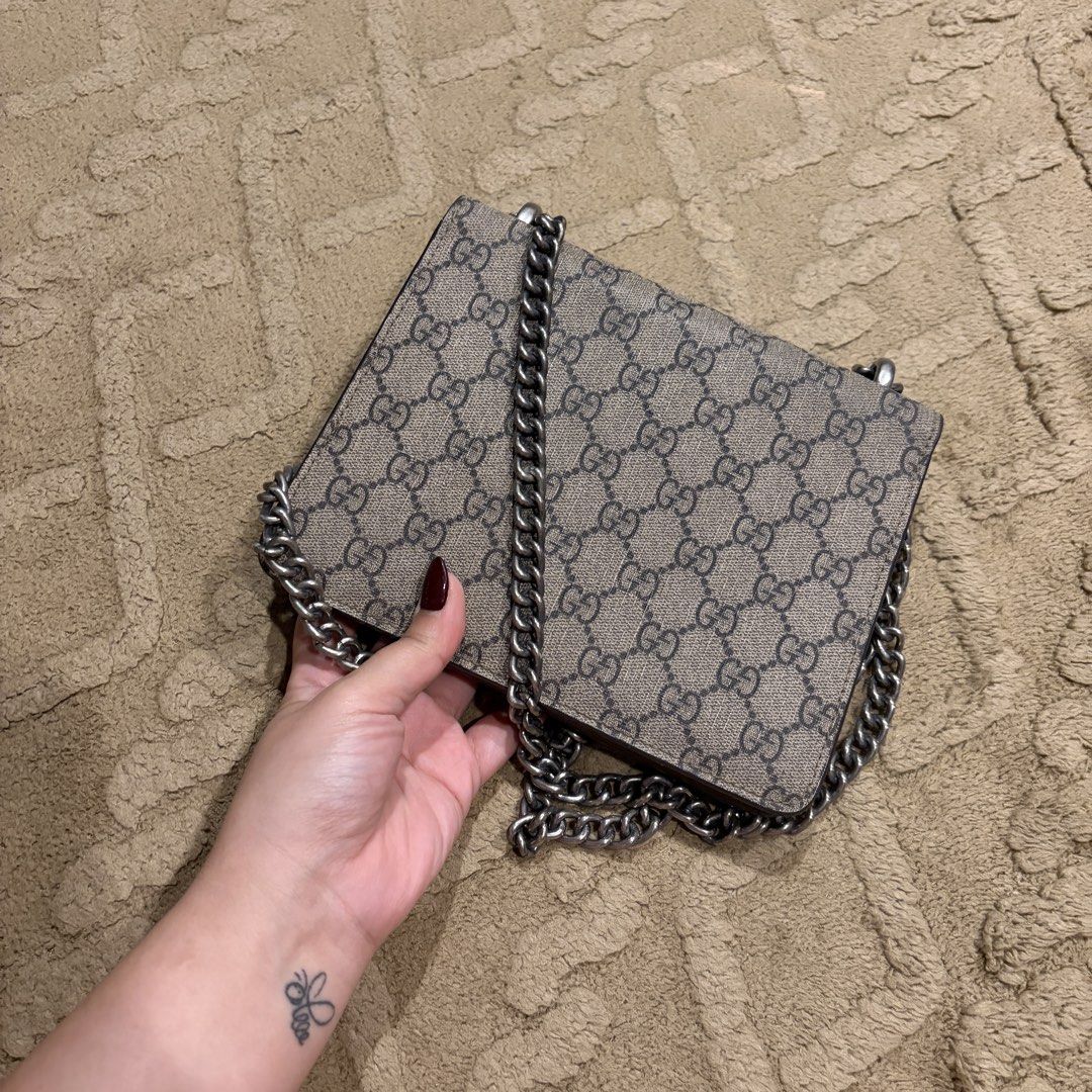 Dionysus Mini GG (Category: Shoulder Bags) located in Angeles City. Submitted by astravintage (Listing ID 1465951494, Image 3). Description: ✨ Classic Mini Dionysus GG Supreme canvas ✨ Signature tiger-head closure ✨ Compact and stylish—perfect for everyday or special occasions ✨ No code/serial seen ✨ Thrifted / pre-loved item ✨ Authenticity is NOT guaranteed Please check all photos carefully for condition and minor flaws/signs of use before purch