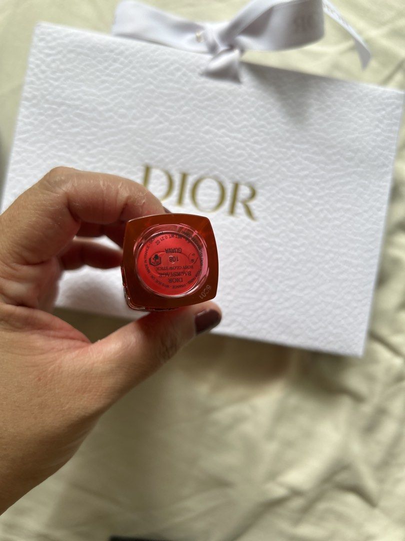 Dior Rosy Glow Blush Stick (Category: Makeup) located in Cavite. Submitted by lysagaoinit (Listing ID 1465865481, Image 3). Description: -100 % Authentic -Brand New -Shade: 108 Guava -Comes with Paper Bag, Store Receipt and 1 Freebie -Payment via Gcash/Maya/Bank Transfer Only -Delivery via Lalamove (to be shouldered by the customer)/ J&T free delivery -Location: Cavite City.