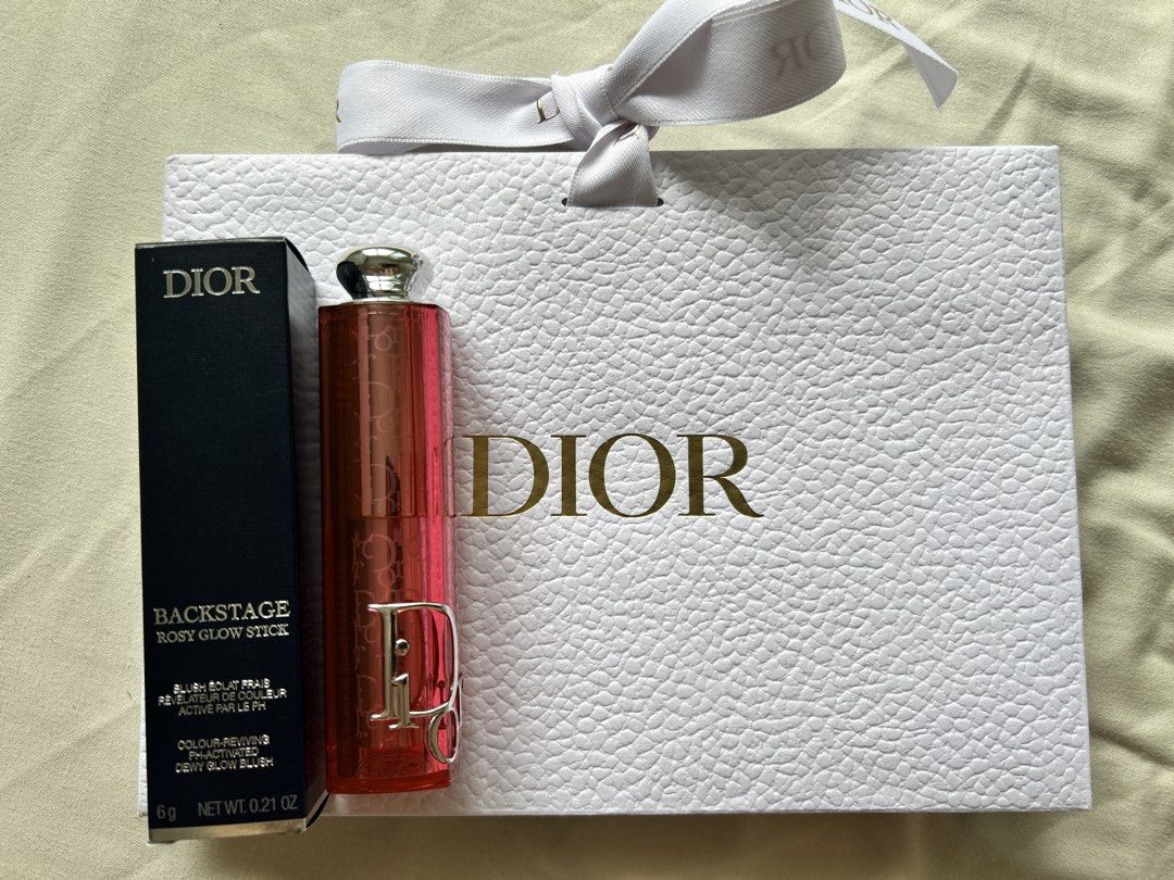 Dior Rosy Glow Blush Stick (Category: Makeup) located in Cavite. Submitted by lysagaoinit (Listing ID 1465865481, Image 1). Description: -100 % Authentic -Brand New -Shade: 108 Guava -Comes with Paper Bag, Store Receipt and 1 Freebie -Payment via Gcash/Maya/Bank Transfer Only -Delivery via Lalamove (to be shouldered by the customer)/ J&T free delivery -Location: Cavite City.