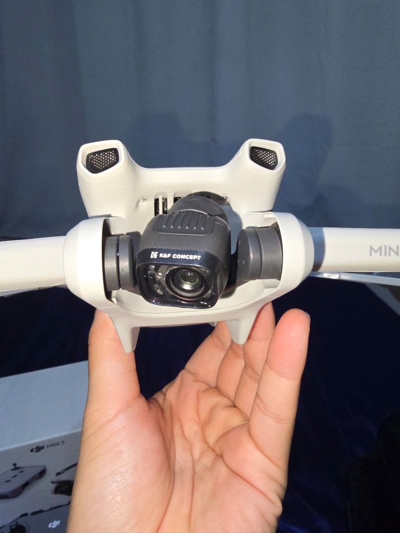 DJI Mini 3 Drone with Controller and Accessories (Category: Drones) located in Quezon City. Submitted by michaelbalatayo (Listing ID 1465760130, Image 1). Description: DJI Mini 3 Drone (Tres) Video: 4K 30FPS Photo: 12MP or 48MP Quickshots Package Inclusions DJI Mini 3 Aircraft + Battery + Box Remote Controller-N1 RC-N1 Cables (Apple, USB2, Type C) Spare Propellers & Screwdriver Gimbal Protector & Type-C Charging Cable K&F Concept Nano-X Series DJ