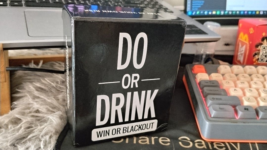 Do Or Drink Card Game (Category: Board Games & Puzzles) located in Manila. Submitted by epiceagle.6de4c0 (Listing ID 1465766363, Image 3). Description: Do or Drink Card Game (Slightly Used) ​Selling a barely used copy of Do or Drink! Perfect for parties, game nights, and social gatherings. ​Condition: Like new, clean, and 100% complete set. ​Box: Great condition with minimal wear. ​Players: 2–20+ adults ​📍 Location / Delivery: Meetup or buyer-sh