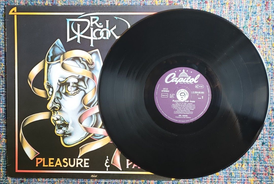 Dr. Hook - Pleasure & Pain LP Vinyl Record (Category: Vinyls) located in Quezon City. Submitted by plaka.o.plomo (Listing ID 1465805583, Image 3). Description: Artist(s) : Dr. Hook Album : Pleasure & Pain Year : 1978 Media : VG+ Color : Black Sleeve : VG+ No. : 1x Vinyl Size : 12" RPM : 33 Country : Germany Catalog No. : C 064-85 691 Tracklist : - Seite 1 1. Sharing The Night Together 2:54 2. Sweetest Of All 2:40 3. Storms Never Last 3:21 4. I Do