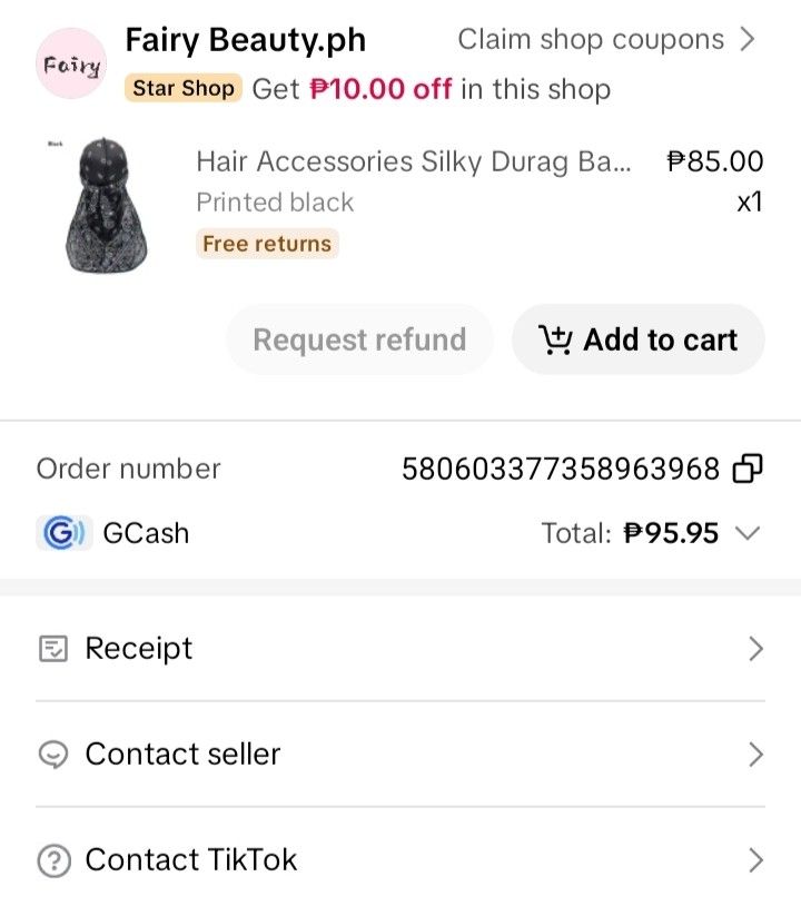 DURAG (Category: Caps & Hats) located in Santa Maria. Submitted by itsmacmacky (Listing ID 1465935287, Image 3). Description: -NEW -NO ISSUE -ONCE USED NUNG CONCERT LANG NG TWICE -Bought at 95 Pesos.