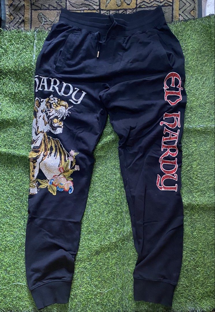 Ed hardy pants (Category: Joggers) located in Davao. Submitted by acilmo (Listing ID 1465917580, Image 1). Description: Freesize.