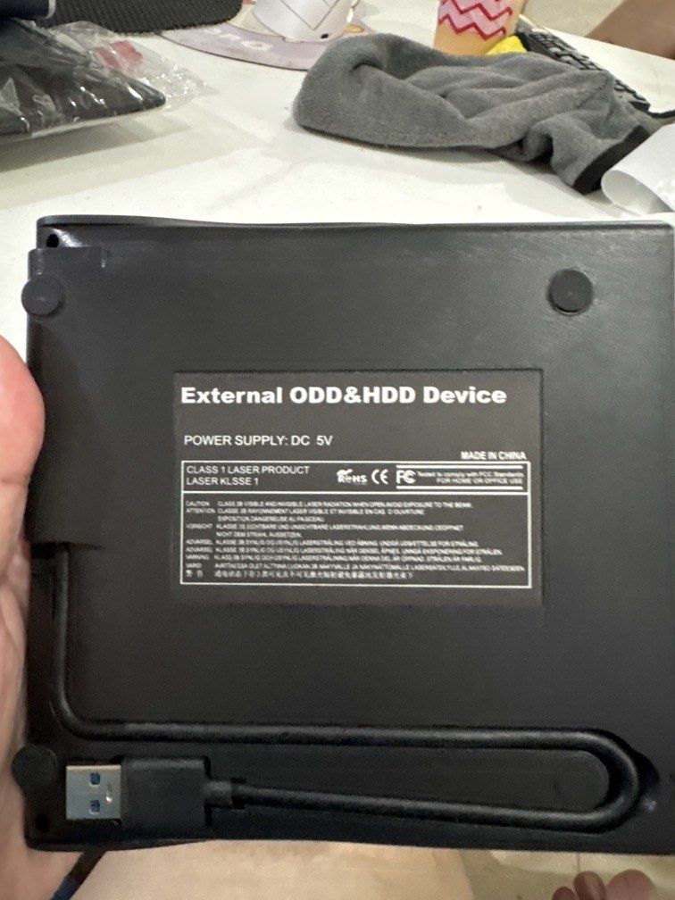 External DVD reader and writer (Category: Hard Disks & Thumbdrives) located in Paranaque City. Submitted by shopofashopaholic (Listing ID 1465842998, Image 2). Description: External DVD reader and writer Almost unused, but lost bix.