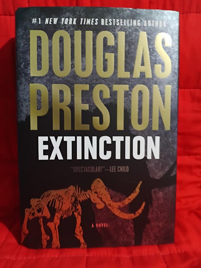 Extinction by Douglas Preston Novel (Category: Storybooks) located in Manila. Submitted by krishna_ayanami (Listing ID 1465933472, Image 1). Description: - Title: Extinction - Author: Douglas Preston (#1 New York Times bestselling author) - Format: Hardcover with crisp dust jacket - Publisher: Forge - Condition: Clean pages inside, excellent read - Genre: Thriller, suspense, and mystery - Perfect for: Weekend reading or your next book club.
