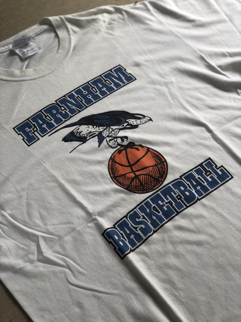 Farnham Basketball Vintage (Category: Tshirts & Polo Shirts ) located in Tarlac. Submitted by jds_thrift (Listing ID 1465816830, Image 2). Description: 𝗙𝗔𝗥𝗡𝗛𝗔𝗠 𝗕𝗔𝗦𝗞𝗘𝗧𝗕𝗔𝗟𝗟 𝘝𝘪𝘯𝘵𝘢𝘨𝘦 𝘋𝘦𝘴𝘪𝘨𝘯 🏀 𝗧𝗔𝗚: HANES BEEFY® 𝗖𝗢𝗡𝗗𝗜𝗧𝗜𝗢𝗡: 9.5/10 𝗦𝗜𝗭𝗘: L–XL 𝗠𝗘𝗔𝗦𝗨𝗥𝗘𝗠𝗘𝗡𝗧𝗦: L 29” × W 22” 💸 𝗠𝗜𝗡𝗘: ₱300.