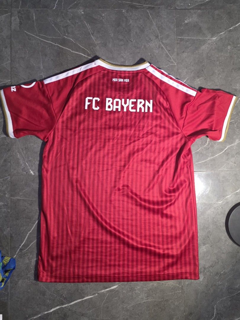 Fc Bayern Munich Jersey (Category: Activewear) located in Rizal. Submitted by caloyolo (Listing ID 1465945203, Image 2). Description: Width - 22in Length - 30in XL on tag Complete wash tag No issue Plus sf.