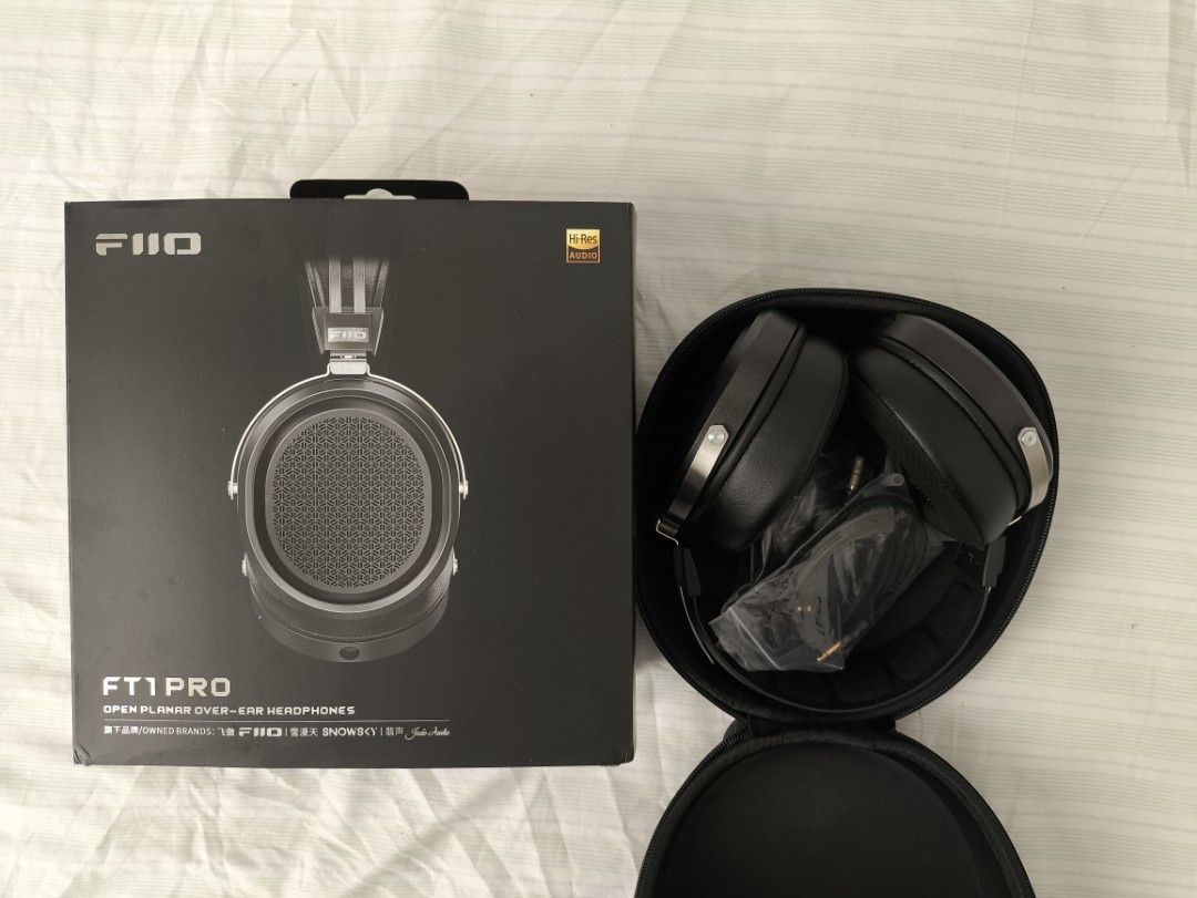 FiiO FT1 Pro Open Planar Over-Ear Headphones (Category: Headphones & Headsets) located in Antipolo. Submitted by jun.salen (Listing ID 1465775652, Image 2). Description: - Item: FiiO FT1 Pro Open Planar Over-Ear Headphones - Condition: Like new / Barely used - Inclusions: Original box, hard carry case, and cables - Sound Quality: Incredible planar audio performance - Reason for selling: Clearing out audio gear collection.