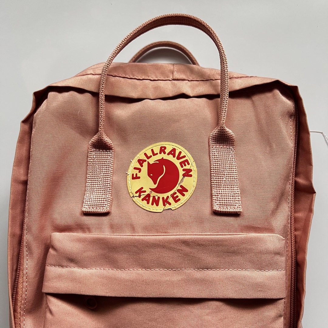 Fjall Raven Kanken Pink Backpack (Category: Backpacks) located in Makati City. Submitted by merto_side (Listing ID 1465829220, Image 3). Description: Fjall Raven Kanken Pink Backpack Good condition working zip Issue: crack logo Color may vary due to lighting Authentic 100% ₱499 +Shipping fee.