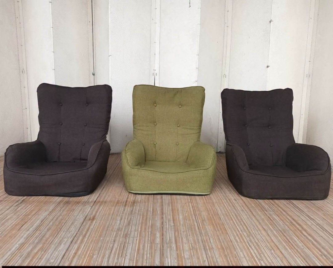 Floor Chair (Category: Chairs) located in Meycauayan. Submitted by marygracecasimiro (Listing ID 1465876090, Image 3). Description: Highback Floor Armchair L26 x W28 x H6/27 Price: 2,200 each🩷 Sale:1700🧡.