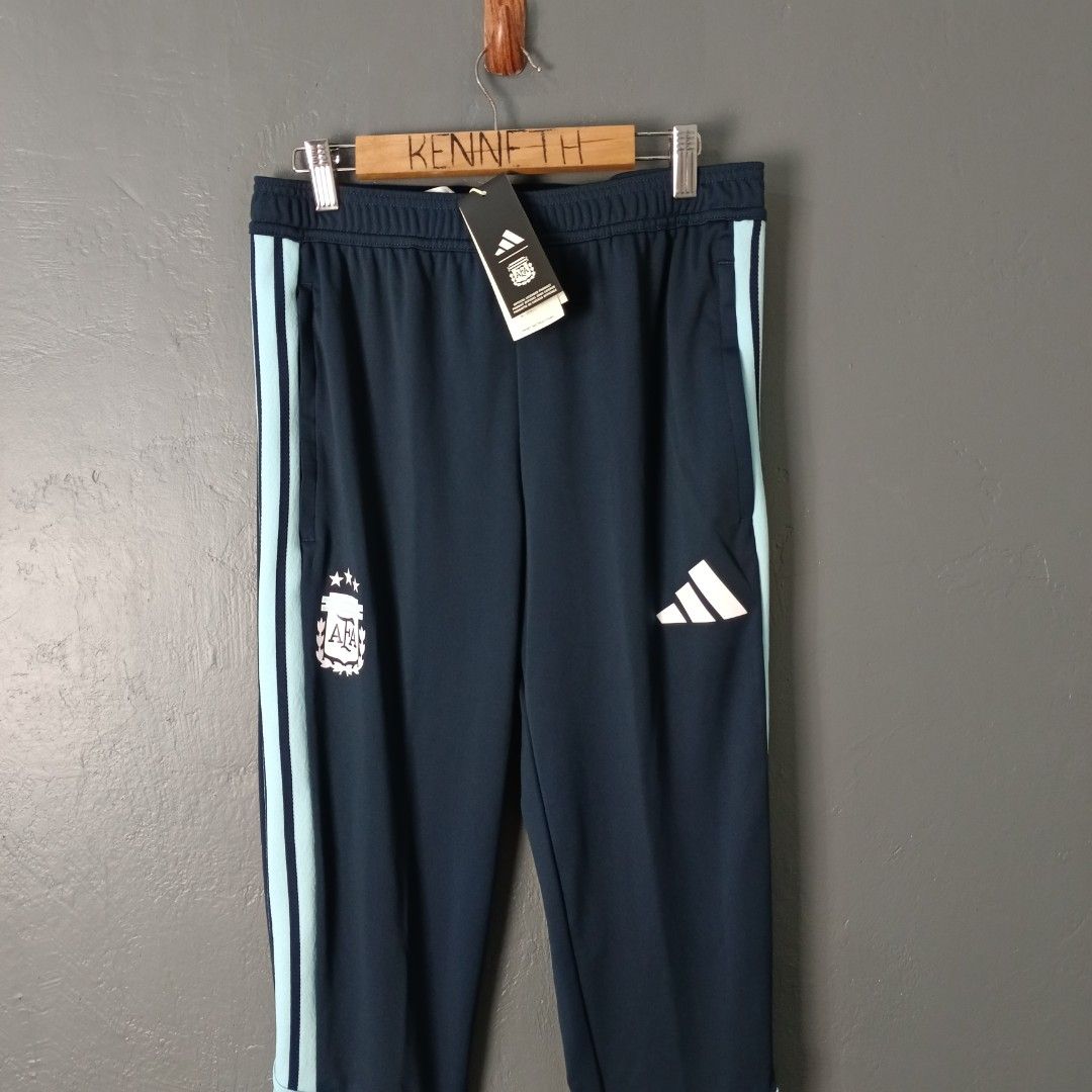 For Men - Adidas x Argentina - Training Pants (Category: Joggers) located in Bacolod City. Submitted by drop.ph (Listing ID 1465882603, Image 2). Description: Adidas - Argentina 26 Tiro Training Pants Authentic *Ankle zipped, Slim Fit *Fits 30-32, Length - 37.5 *Brand New w Tags *Price: 1,295php *Add SF if outside Bacolod City *These are bought Brand New from the store, they are not thrifted Selling below srp SRP: 2,700php LAST PIECE .