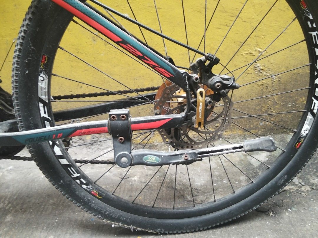 Foxter Mountain Bike (Category: Motorbikes for Sale) located in Manila. Submitted by leighmarie024 (Listing ID 1465826939, Image 3). Description: Alluminum Alloy naiwan ng brother ko na nagwork na abroad, no issue Foxter Powell 1.0 Frame size: M 27.5.