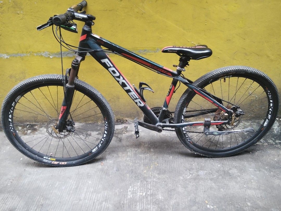 Foxter Mountain Bike (Category: Motorbikes for Sale) located in Manila. Submitted by leighmarie024 (Listing ID 1465826939, Image 1). Description: Alluminum Alloy naiwan ng brother ko na nagwork na abroad, no issue Foxter Powell 1.0 Frame size: M 27.5.