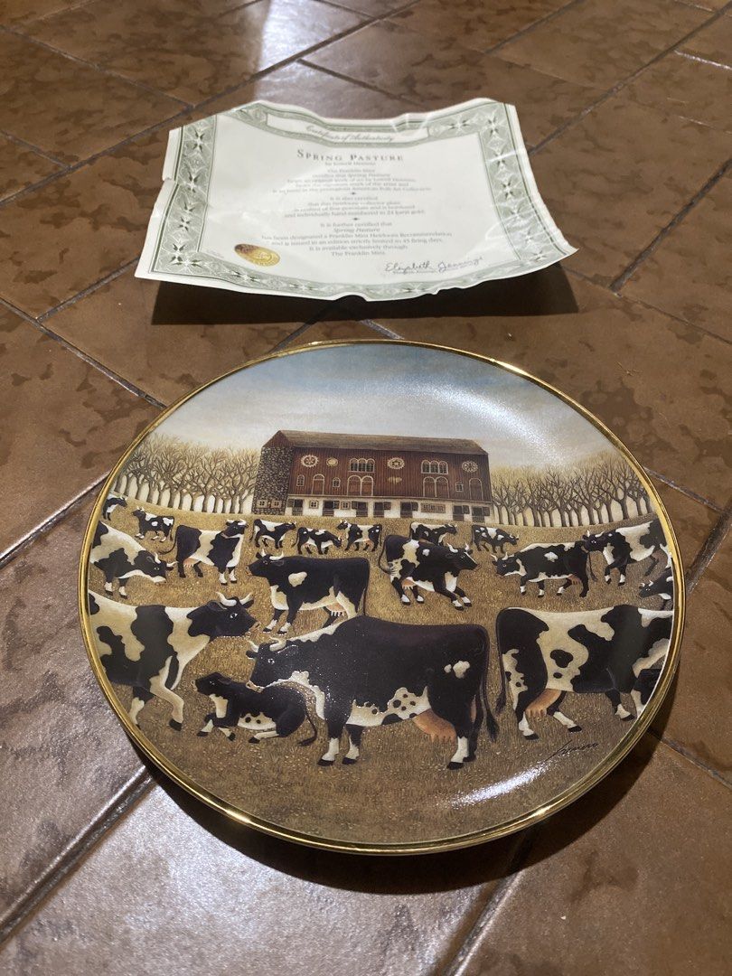 Antique Display Plate Collectible Collector Franklin Mint Spring Pasture Collector Plate with Certificate (Category: Dinnerware & Cutlery) located in Cainta. Submitted by narraveranda (Listing ID 1465881948, Image 1). Description: .