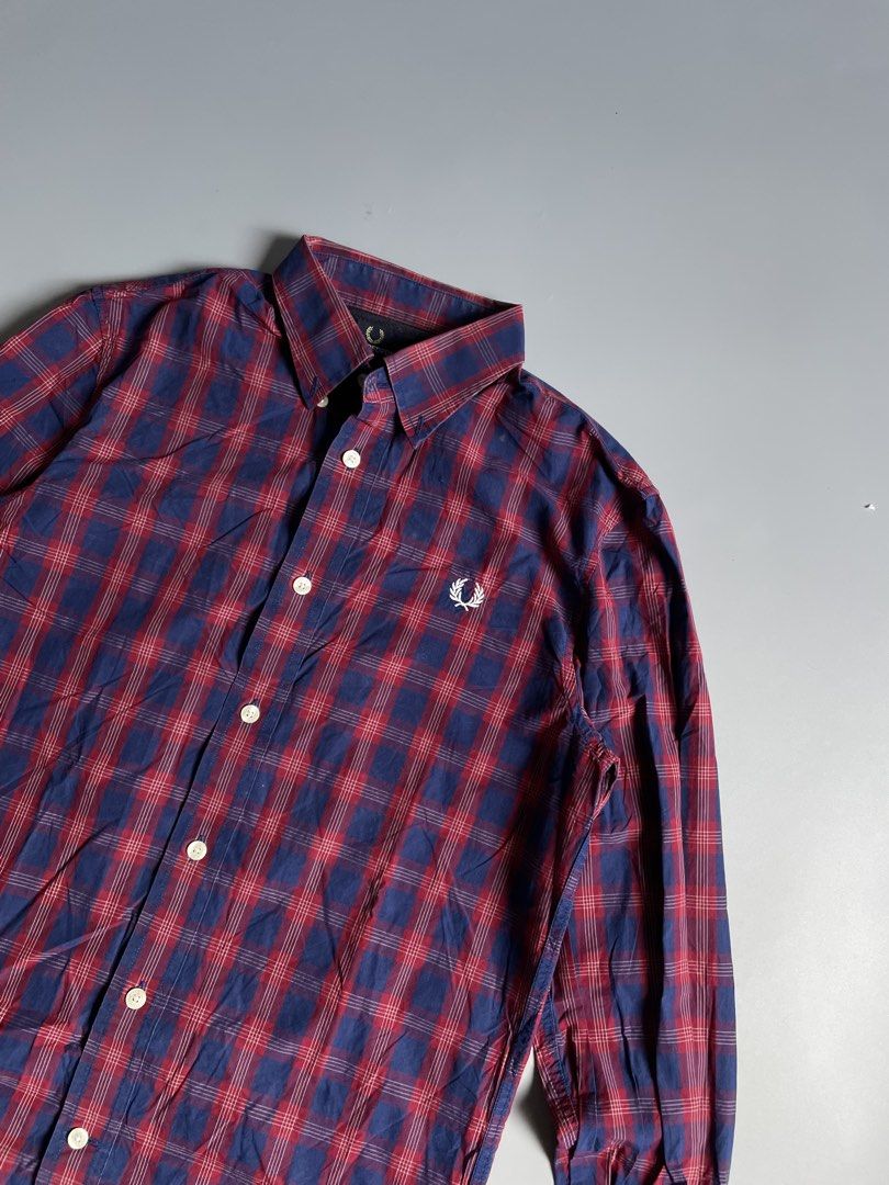 Fred Perry Checkerd Longsleeve (Category: Activewear) located in Taguig. Submitted by _curatedfits (Listing ID 1465873001, Image 2). Description: Fred Perry Checkerd Longsleeve Size: Small Width 18 Length 27 Sleeve 25 No flaws - 950 Dm! .