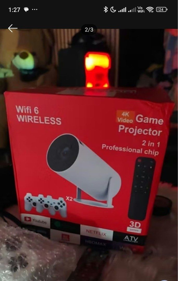 FS PROJECTOR HY300-PRO MAX 100inch Screen (Category: Projectors) located in Manila. Submitted by jhnrcx (Listing ID 1465935477, Image 1). Description: Almost new PLUG AND PLAY INCLUDING BUILT IN GAMES AND TWO CONSOLES SOUTH CALOOCAN, can ship and also meet up RFS: need funds, had to let go.