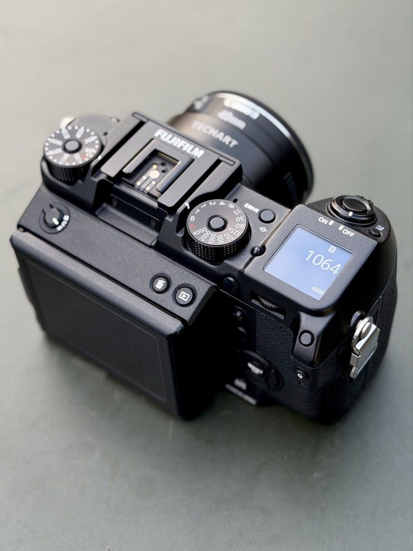 Fuji GFX body (Category: Cameras) located in Manila. Submitted by potpot_guevarra (Listing ID 1465916127, Image 3). Description: I’m Selling Fujifilm GFX 50s medium format 51. megapixel camera body. Mint condition 97%new 💯 working performance no issue fully tested with a low shutter count 9k only. Complete with original box manual. Also comes with techart ef to gfx adapter and canon 40mm 2.8 pancake lens. Php 127,800 Open for swap/trade: Only mi