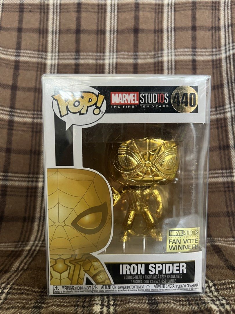Funko Pop Marvel Spider-Man Collectible Figures (Category: Figurines & Statues) located in Quezon City. Submitted by dpayumo15 (Listing ID 1465781570, Image 2). Description: Collection of Marvel Spider-Man Funko Pop figures. Includes: Spider-Man Black & Gold Suit #911, Iron Spider #440, Spider-Man Captain Universe #614, Spider-Punk #503, and Iron Spider #574. MESSAGE ME FOR PRICES Each figure packed in original window box with plastic protector c