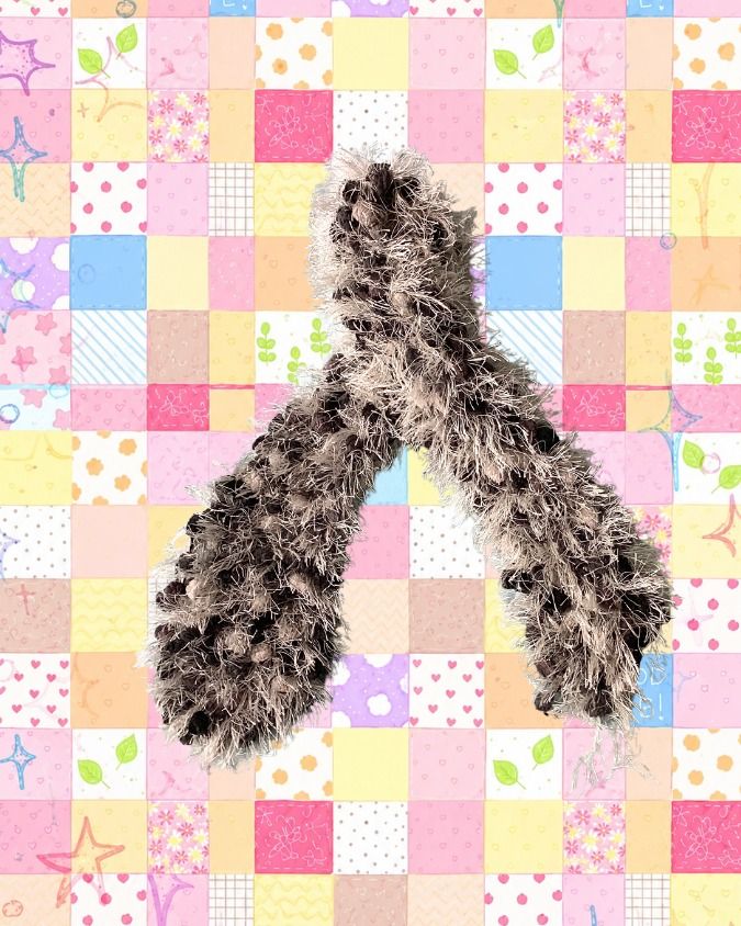 fuzzy neutral scarf (black, gray, white, cream) (Category: Scarves) located in Cavite. Submitted by 1barbiedoll (Listing ID 1465933223, Image 1). Description: .