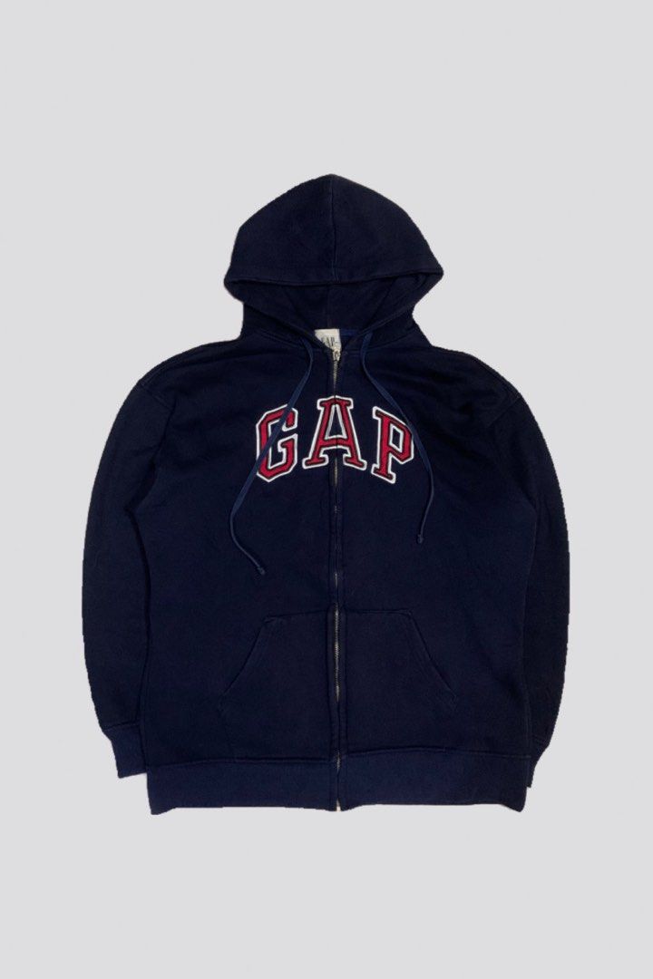 GAP FULL ZIP- UP HOODIE (Category: Hoodies) located in Cavite. Submitted by aronthrift_ (Listing ID 1465933179, Image 1). Description: GAP FULL ZIP- UP HOODIE SIZE: XXL ON TAG, BUT BEST FIT IN LARGE LENGTH: 30 INCH WIDTH: 24 INCH SLEEVE: 23 INCH COMPLETE TAGS GOOD AS NEW CONDITION NO ISSUE COLOR RATE: 10/10 LOCATION: IMUS CAVITE PM FOR MORE INFO📩.
