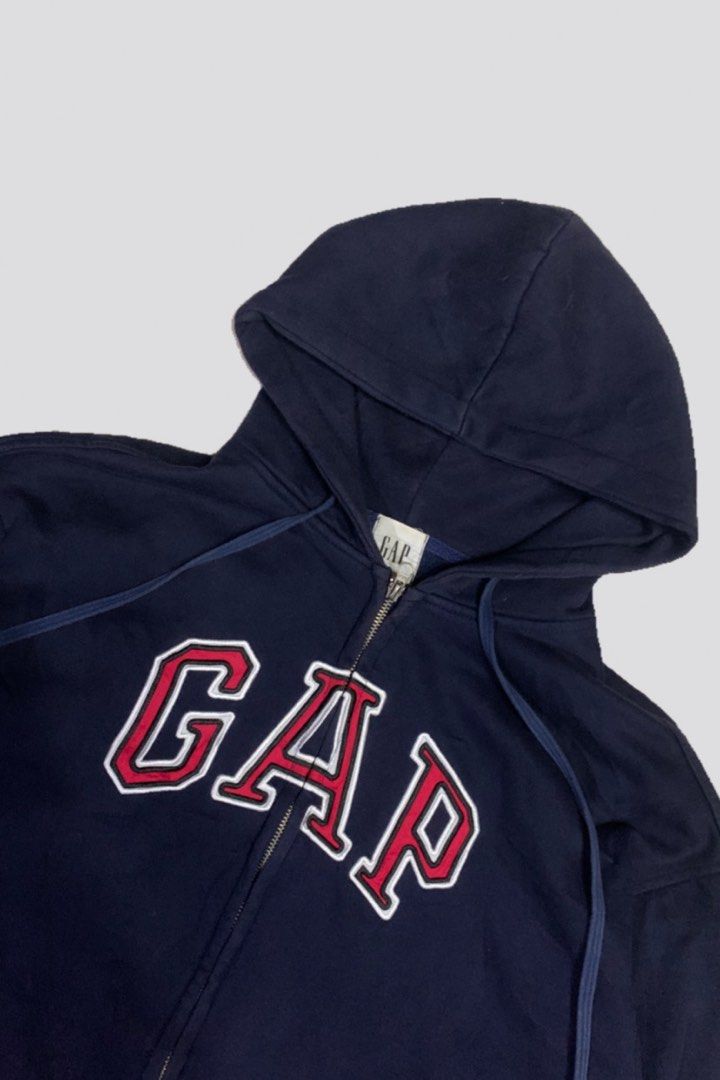 GAP FULL ZIP- UP HOODIE (Category: Hoodies) located in Cavite. Submitted by aronthrift_ (Listing ID 1465933179, Image 2). Description: GAP FULL ZIP- UP HOODIE SIZE: XXL ON TAG, BUT BEST FIT IN LARGE LENGTH: 30 INCH WIDTH: 24 INCH SLEEVE: 23 INCH COMPLETE TAGS GOOD AS NEW CONDITION NO ISSUE COLOR RATE: 10/10 LOCATION: IMUS CAVITE PM FOR MORE INFO📩.