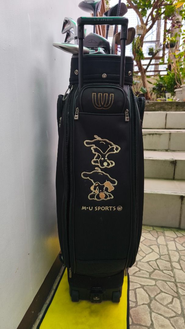 Golf set (Category: Golf) located in Caloocan City. Submitted by terop (Listing ID 1465952006, Image 2). Description: Driver: Dunlop XXIO 11 3 & 5: Power Sonic Iron 5, 7, 8, 9, P: Tommy Armour Axial Iron 3: Dunlop Iron 11: Bridgestone 55: Forged Putter: a.m.c Golf bag: M•U Sport.