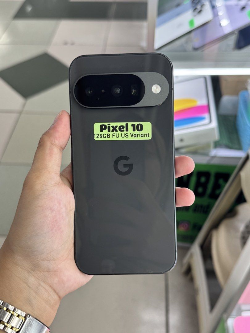 GOOGLE PIXEL 10 128GB FACTORY UNLOCK (Category: Google Pixel) located in San Juan City. Submitted by aynaagadgets (Listing ID 1465819960, Image 1). Description: GOOGLE PIXEL 10 128GB FACTORY UNLOCK OCTOBER 2026 STALL #: XB-07 FOR SALE | TRADE / SWAP PASS SA MGA SCAMMERS / THIRD PARTY (RFS: Buy and Sell) ⬇️DETAILS⬇️ •128 GB (Other storage is also available) •Black (Other color is also available but price may vary) •US Variant •95% Smooth •Truetone