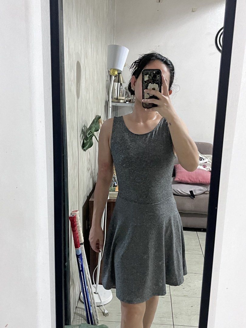 Gray Dress (Category: Dresses) located in Makati City. Submitted by secondhandstories07 (Listing ID 1465802532, Image 1). Description: Color: Gray Perfect for summer and casual events Comfortable and easy to wear.