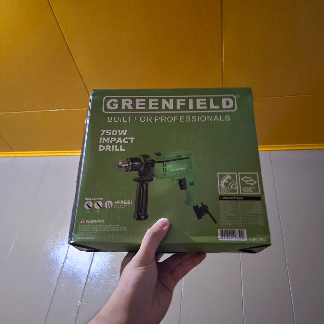 Greenfield 750w barena impact drill (Category: Craft Supplies & Tools) located in Pasig City. Submitted by thethinkers (Listing ID 1465762639, Image 3). Description: .