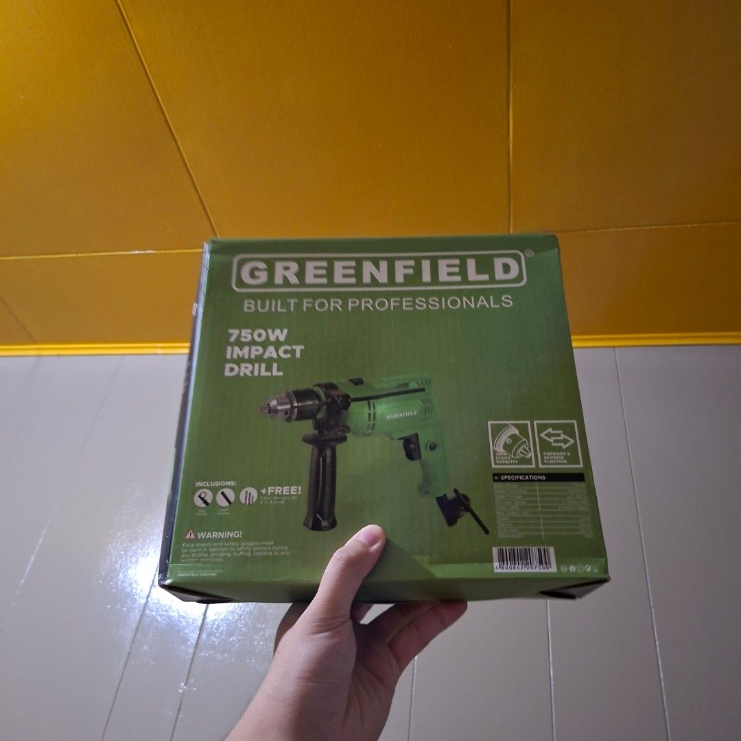 Greenfield 750w barena impact drill (Category: Craft Supplies & Tools) located in Pasig City. Submitted by thethinkers (Listing ID 1465762639, Image 2). Description: .