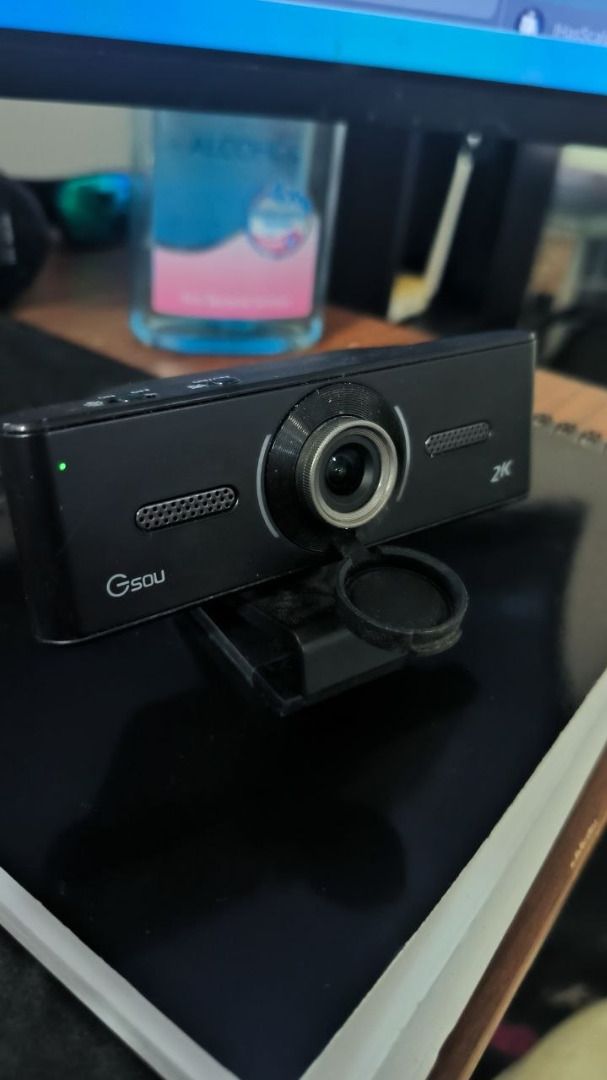 Gsou K2 QHD Webcam w/ Microphone (Category: Webcams) located in Manila. Submitted by yetistomp (Listing ID 1465828180, Image 1). Description: - Model: GSOU 2K Webcam (Black) - Good for WFH, Students, and Streamers - USB Plug and play - 2K Resolution.