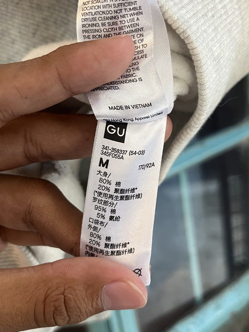 GU Grey Zip-Up Bomber Jacket Size M (Category: Coats, Jackets and Outerwear) located in Manila. Submitted by wylows (Listing ID 1465830275, Image 3). Description: GU SIZE M.