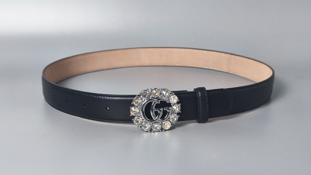 Gucci Rhinestone Belt (Category: Belts) located in Bulacan. Submitted by 4kcollection (Listing ID 1465848269, Image 1). Description: Gucci Rhinestone Belt Excellent Condition Size: 30 Dm for sure buyer 📩 MOP: Gcash / Maya / BPI Courier: J&t / Lbc / Lalamove Location: SJDM Bulacan.