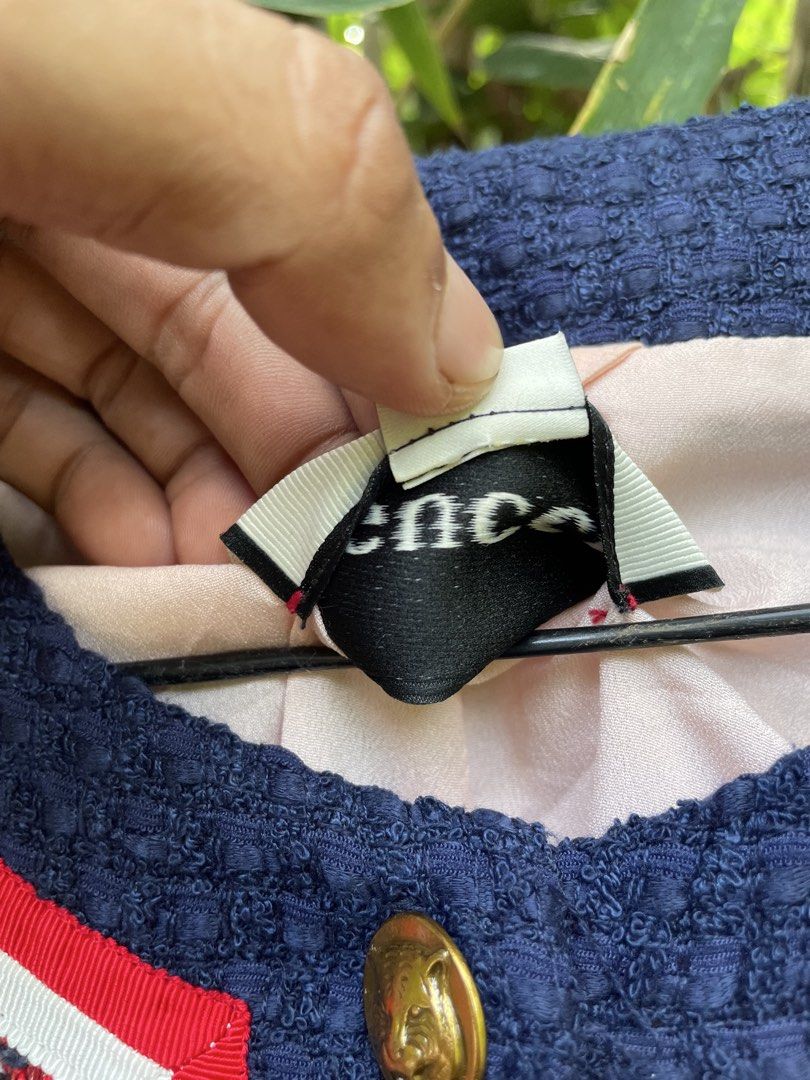 GUCCI TWEED MULTICOLOR (Category: Luxury Apparel) located in Tacloban City. Submitted by solothriftfinds (Listing ID 1465861294, Image 3). Description: GUCCI PLAID MULTICOLOR EXCELLENT CONDITION NO ISSUE.