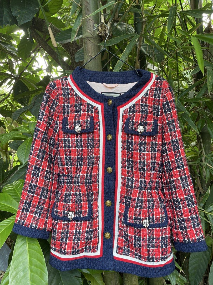 GUCCI TWEED MULTICOLOR (Category: Luxury Apparel) located in Tacloban City. Submitted by solothriftfinds (Listing ID 1465861294, Image 1). Description: GUCCI PLAID MULTICOLOR EXCELLENT CONDITION NO ISSUE.
