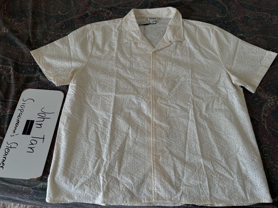 Guess Eyelet Shirt (Category: Tshirts & Polo Shirts ) located in Quezon City. Submitted by siopaomann (Listing ID 1465895295, Image 1). Description: For Sale Original Guess Eyelet Shirt Brand New Price: 3,500 only Qc loc near High top Anonas Siopaomann's steamer on IG .