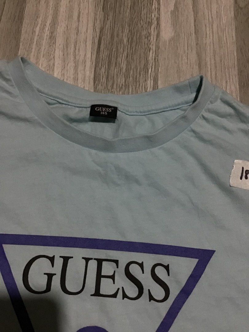 Guess sky blue tee (Category: Shirts) located in Davao. Submitted by ljay.thriftedfinds (Listing ID 1465797366, Image 3). Description: .