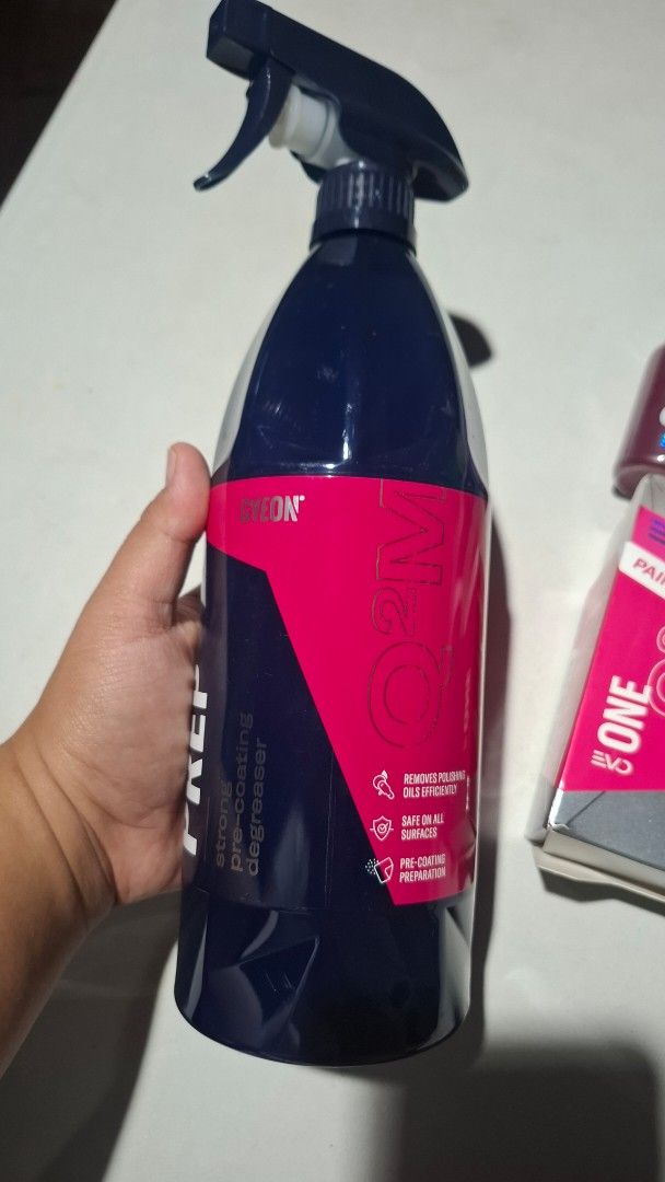 Gyeon Q2 One EVO Ceramic Coating Bundle (Category: Other Automotive Parts and Accessories) located in Pili. Submitted by kcycantill80429 (Listing ID 1465863059, Image 2). Description: Gyeon Q² One EVO Ceramic Coating Bundle (Prep + Ceramic Detailer) 🚗✨ Description: Selling my Gyeon ceramic detailing set because I no longer have time to detail my own car. What's included: • Gyeon Q² One EVO Paint Coating, 30ml, with applicator • Gyeon Q²M Prep, 1