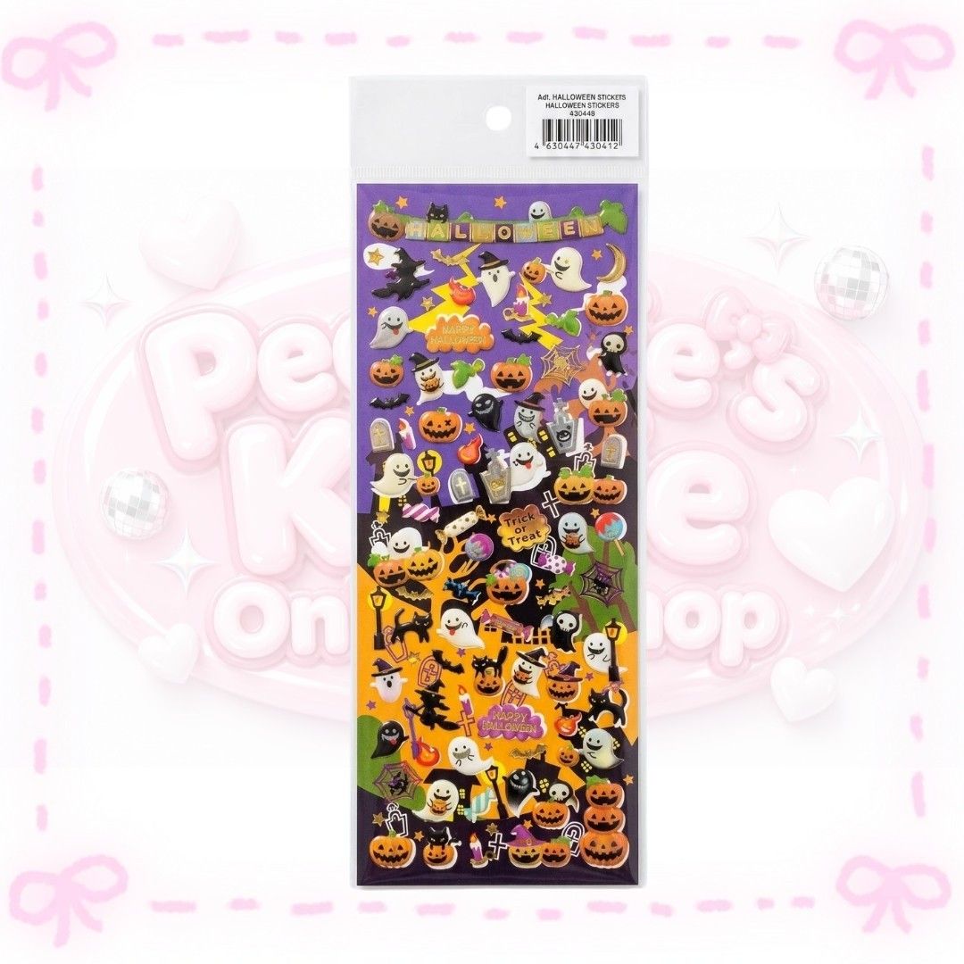 Halloween Puffy Stickers Pack Spooky Ghost Pumpkins (Category: Character Goods) located in Sorsogon. Submitted by mitchelle0425 (Listing ID 1465911158, Image 1). Description: .
