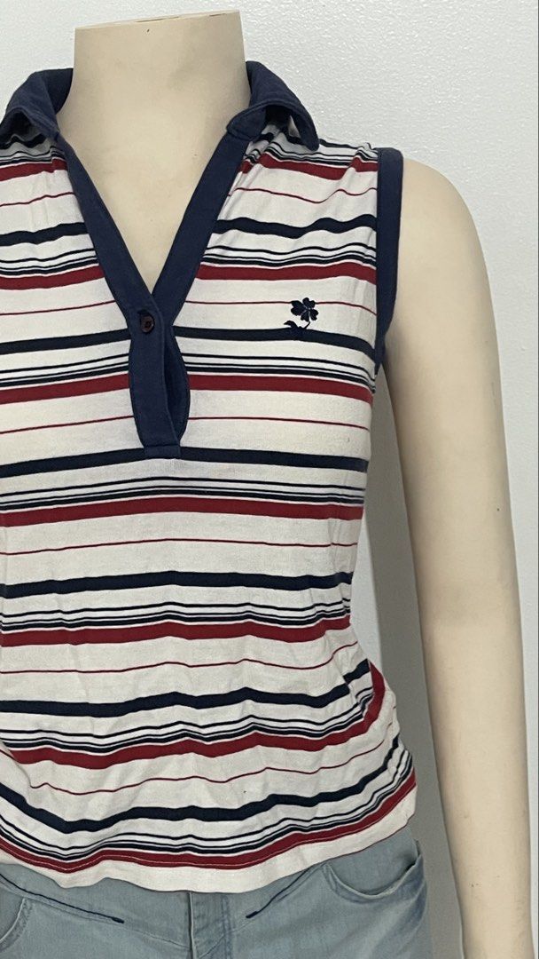 Halter polo (Category: Sleeveless) located in Cavite. Submitted by gwythrifts (Listing ID 1465887966, Image 2). Description: ⚞^. .^⚟ Halter polo P 180 Condition: 9/10 📍General Trias.